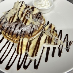 チョコバナナパンケーキ