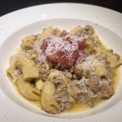 デュクセルソースのクリームパスタ
