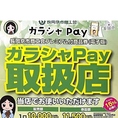 ガラシャpay取り扱い有ります！長岡京市にお住まいの方は是非！