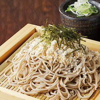 毎朝製麺。打ちたてのお蕎麦が楽しめます！