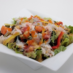 板前海の幸サラダ~特製すりおろし野菜ドレッシング~