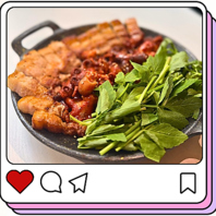 流行りの中心、ミナリサムギョプサル!!