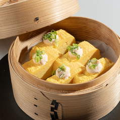 渡部（わたなべ）君の厚焼き玉子(明太ソース掛け)