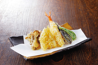 揚げたての天ぷらをお召し上がりください