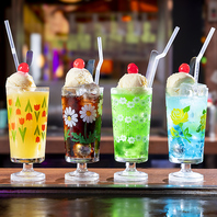 見た目も可愛い！大人のクリームソーダ♪