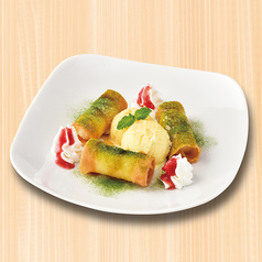 パリッもちっ 白玉春巻きとアイス