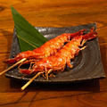 料理メニュー写真&nbsp;丸かじり海老串焼き（2本）