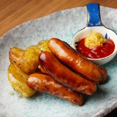 ウインナーの藁焼き