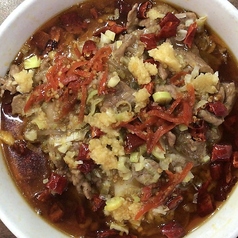 牛肉の薄切り山椒辛子煮
