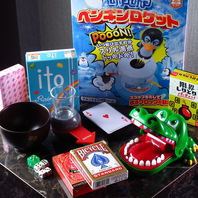 無料貸出のボードゲーム各種