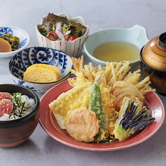 炙り明太ご飯とごちそう天麩羅の晩酌定食