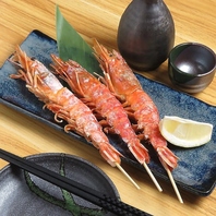 おすすめ！大きな赤海老の岩塩焼き