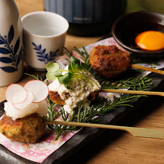 手ごねつくね お任せ3種盛り