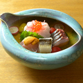 料理メニュー写真&nbsp;【おすすめ】造里 冷たい出汁に添えて 南蛮醤油/塩ポン酢