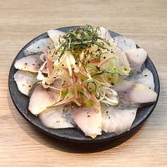炙り〆サバの和風カルパッチョ