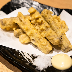 醤油漬けごぼうの天ぷら