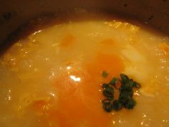 比内地鶏スープの玉子雑炊
