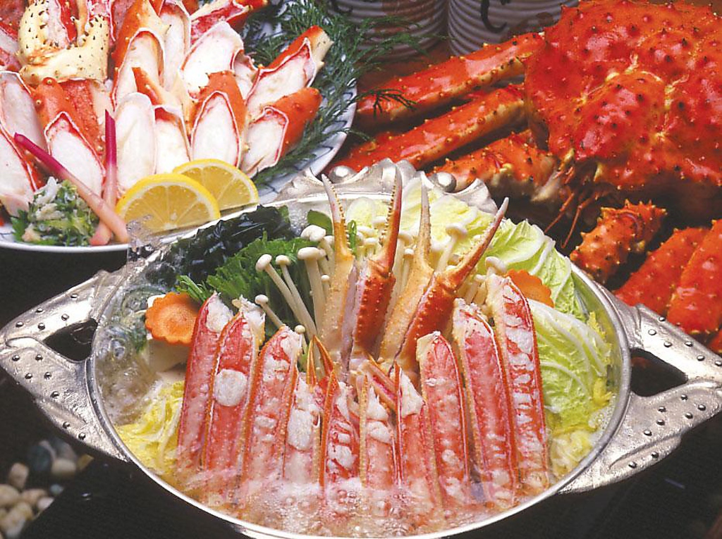 贅沢かに料理の数々をご堪能下さい。