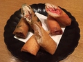 料理メニュー写真&nbsp;春巻き三種盛り