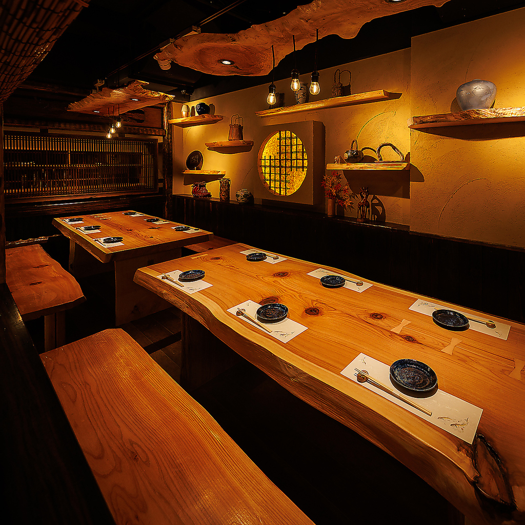 個室完備の当店では周囲の目を気にせずに宴会をお楽しみいただけます。