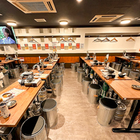 幹事様必見！カジュアルな雰囲気の店内で各種宴会に最適