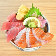 サーモン鉄火丼