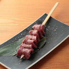 牛ハツ串レア焼き 2本