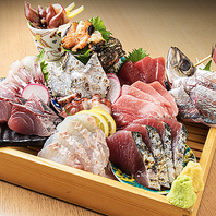 「はなたれ」で是非味わって頂きたい、鮮魚の盛り合わせ