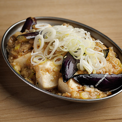 塩麻婆ナス豆腐
