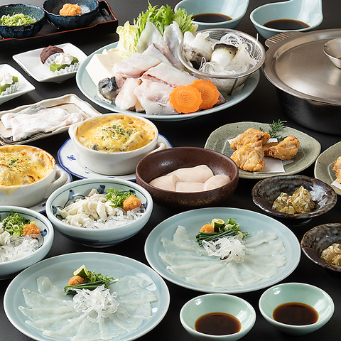 昭和21年の老舗。熟練職人が彩る絶品ふぐてっちり＆四季折々の美味がお値打ち