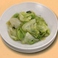 ワンタンスープ/チンゲン菜の炒め/レタスのニンニクの炒め/青菜の炒め