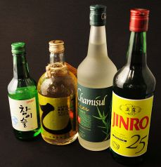 韓国焼酎各種ご用意☆