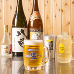 生ビールはもちろん、日本酒やハイボールも◎お好きなお肉とドリンクで楽しいひとときをご堪能下さい