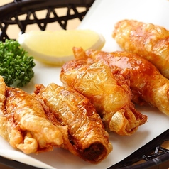 鶏皮のパリパリ揚げ
