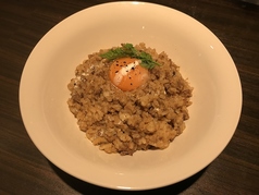 粗挽きミートのスパイスカレーリゾット