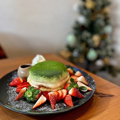 苺の抹茶ティラミスパンケーキ