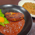 料理メニュー写真&nbsp;白老牛グリルハンバーグ 単品【白米】