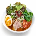 料理メニュー写真&nbsp;自家製チャーシューたっぷり香味野菜中華風 冷製フォー