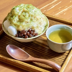 和三盆と抹茶のかき氷
