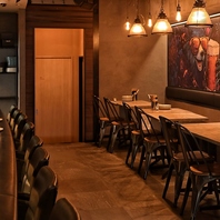 温かみのある店内