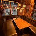 どの席でもくつろげるＢＯＸ席