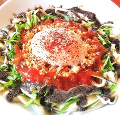 黒胡麻担々タコスそば