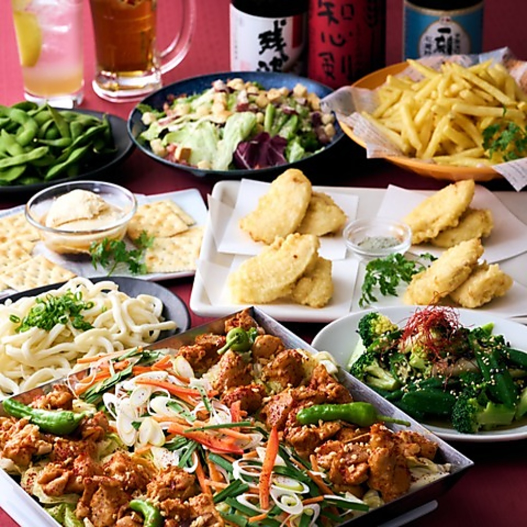 【全8品】3,500円 土間土間コースは美味しい料理と楽しい時間をシェア♪飲み放題は生ビールもOK！