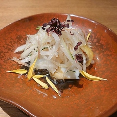 タコともずくの香味野菜