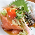 料理メニュー写真&nbsp;サーモンユッケ
