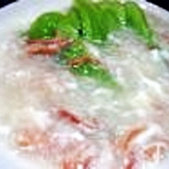 チンゲン菜の蟹肉あんかけ