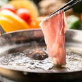 料理メニュー写真 鹿児島豚のしゃぶしゃぶ鍋