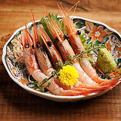 マグロユッケ・甘エビ刺身