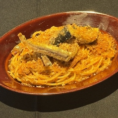 秋刀魚のラグーパスタ