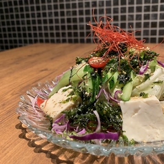 韓国海苔と豆腐のチョレギサラダ